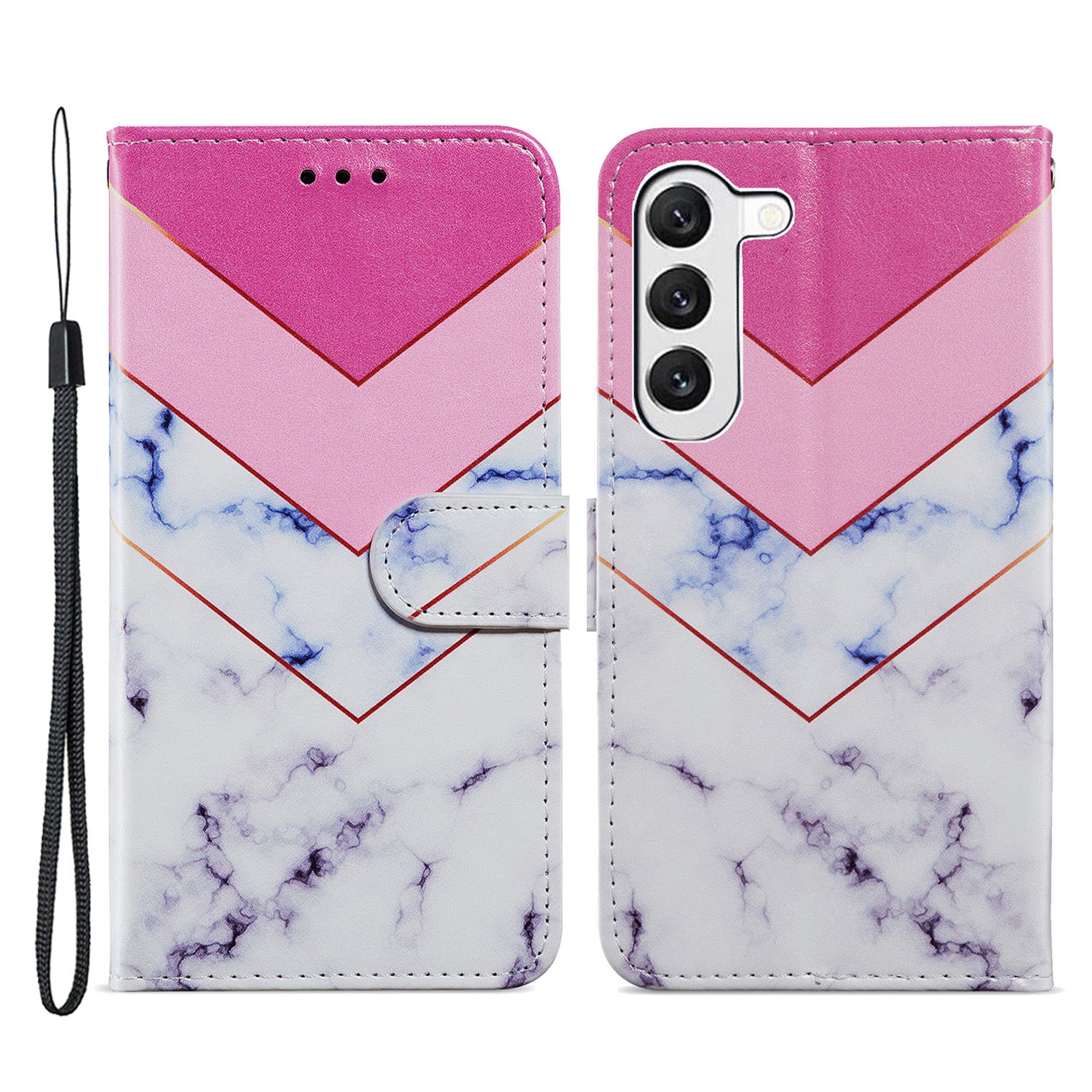 For Samsung Galaxy S23 Anti-fall PU Leather Cover Pattern Printing Wallet Stand Protective Phone Case with Strap For Samsung Galaxy S23 Anti-fall PU Leather Cover Pattern Printing Wallet Stand Protective Phone Case with Strap